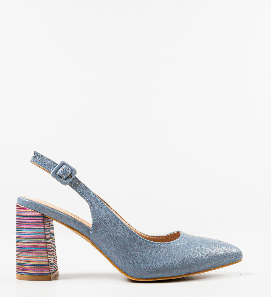 Pantofi Toc Soka Albastru - Eleganță și Stil - imagine 7