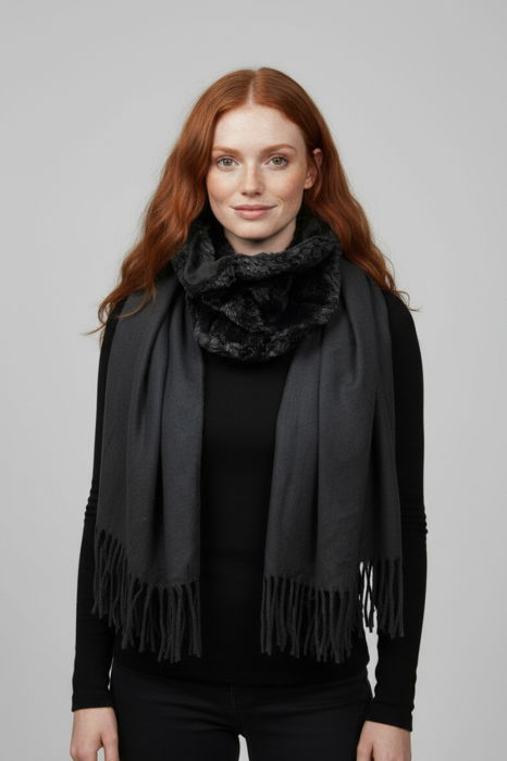 Esarfă blanită Shopika - Accesoriu elegant damă