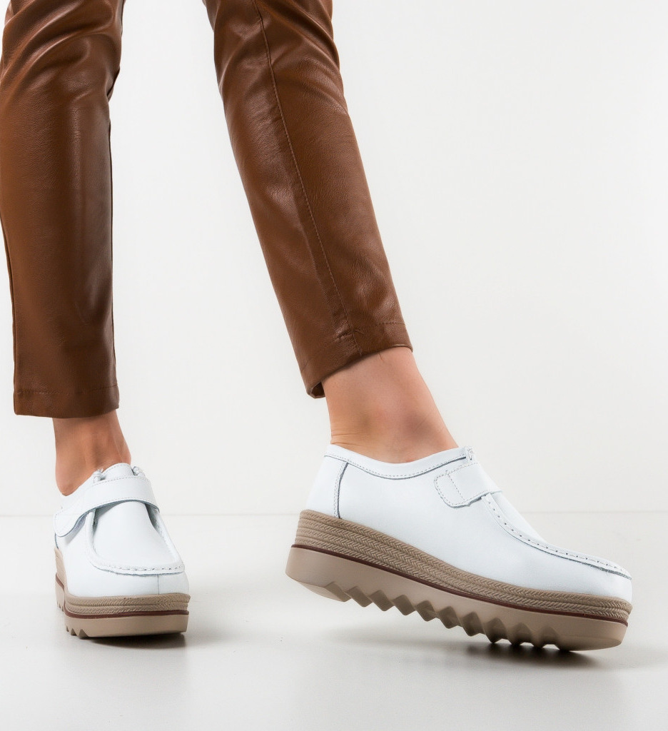 Pantofi Casual Albi Straif - Confort și Stil - imagine 3