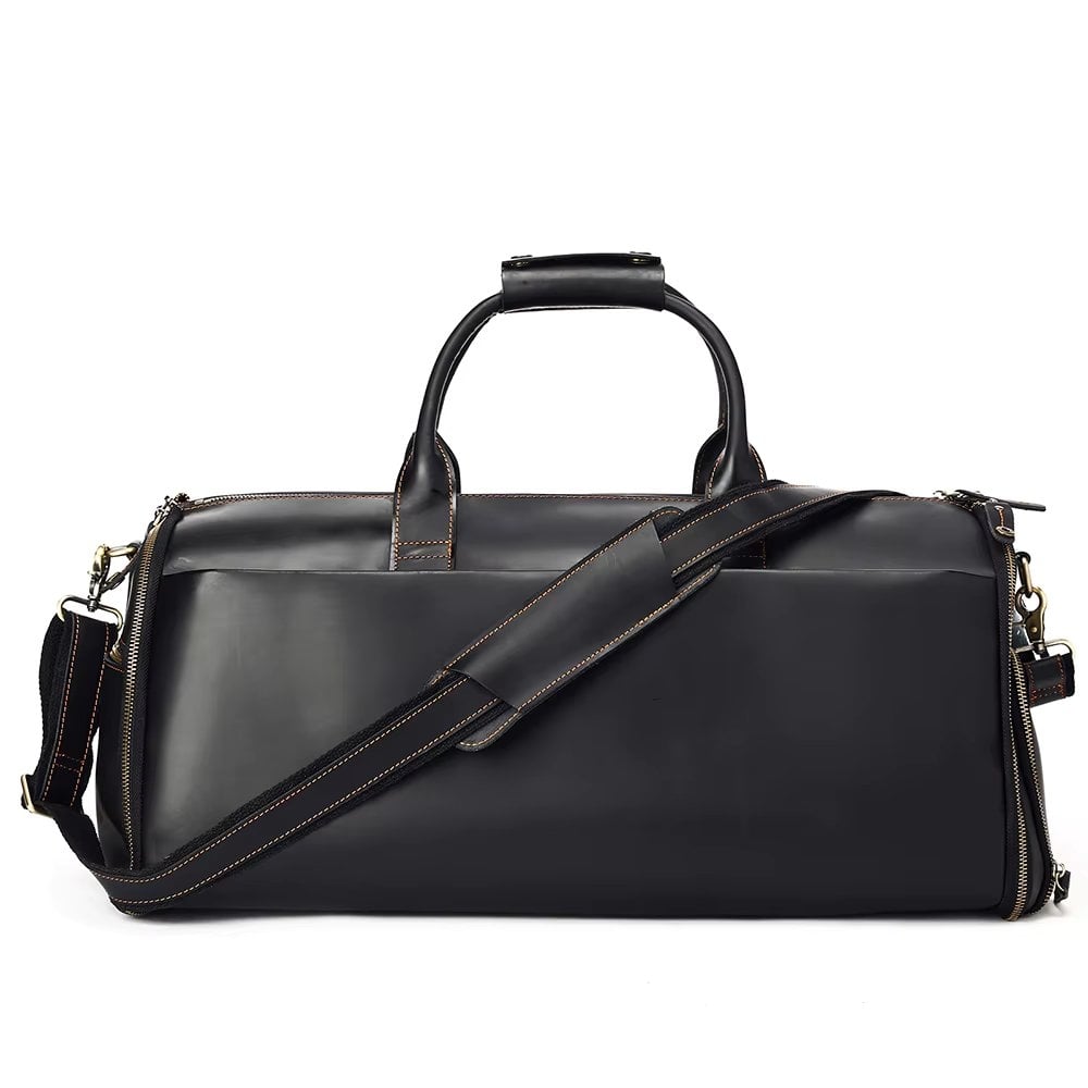 Geanta Călătorie Delis Piele Naturală Negru