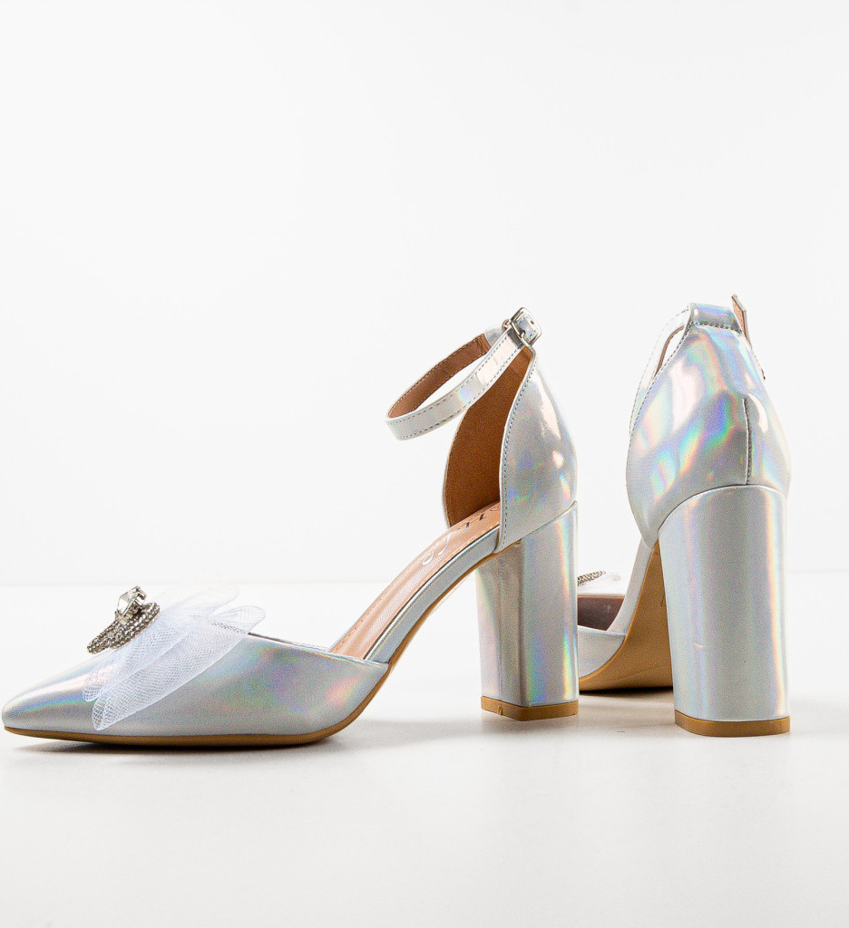 Pantofi dama Hersonisos Argintii | Eleganță Absolută - imagine 9