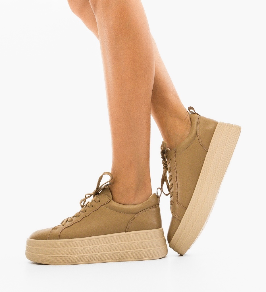 Sneakers Praka Bej - Confort și Stil Urban - imagine 4