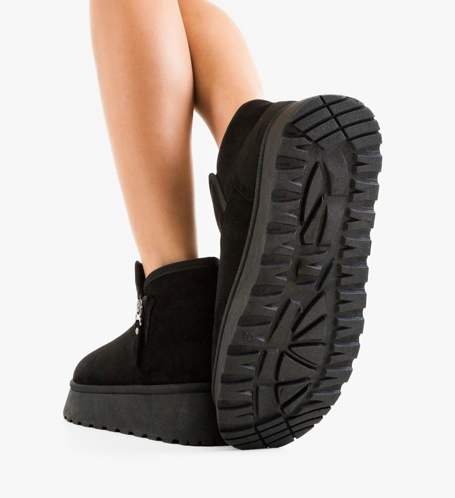 Ghete Tip Ugg Uygio Negre | Confort Termic - imagine 5
