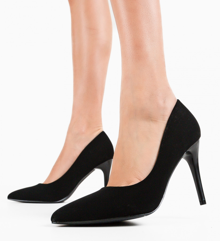 Pantofi cu Toc Kezia Negri 2 - Eleganță și Stil - imagine 4