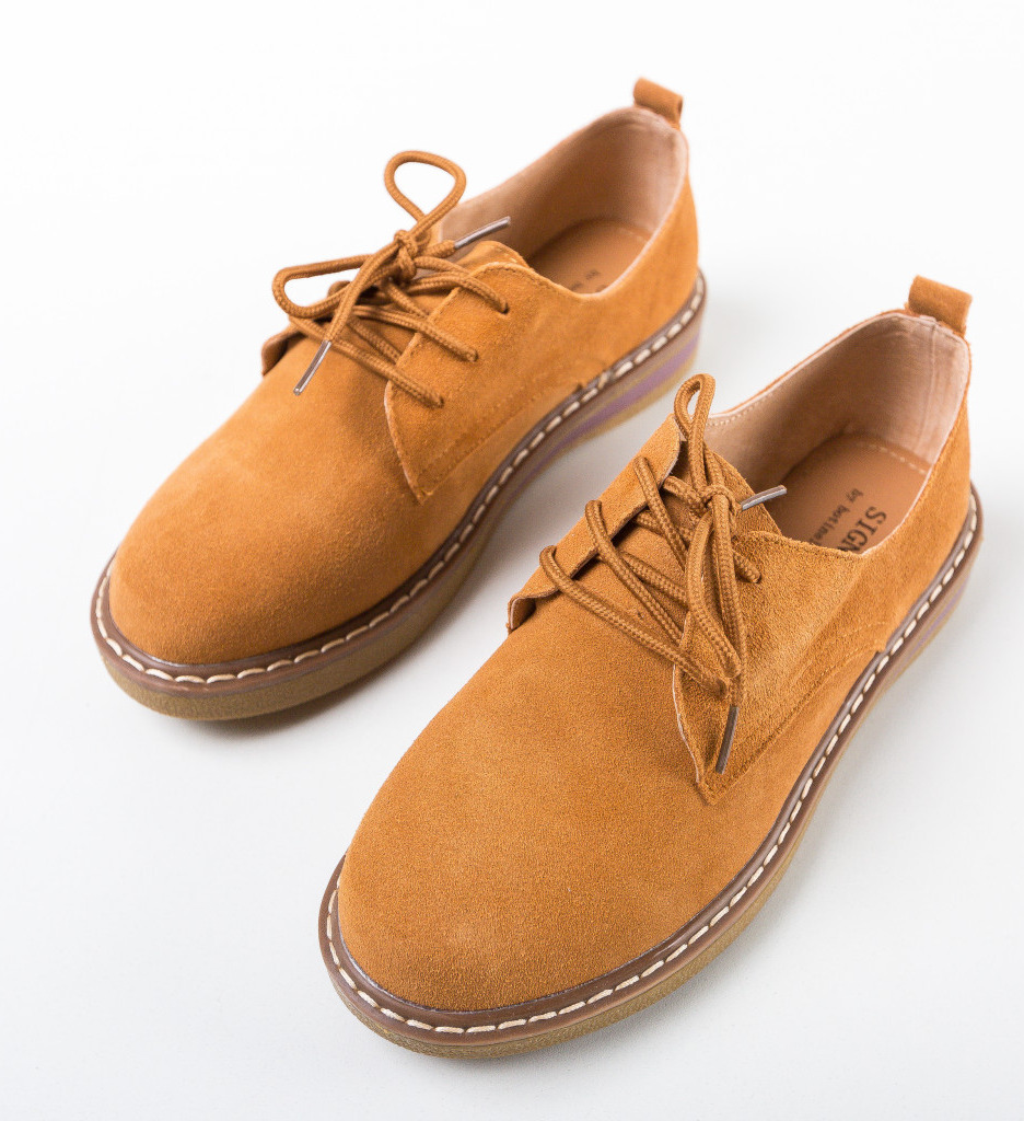 Pantofi Casual Romena Camel - Confort și Stil - imagine 6