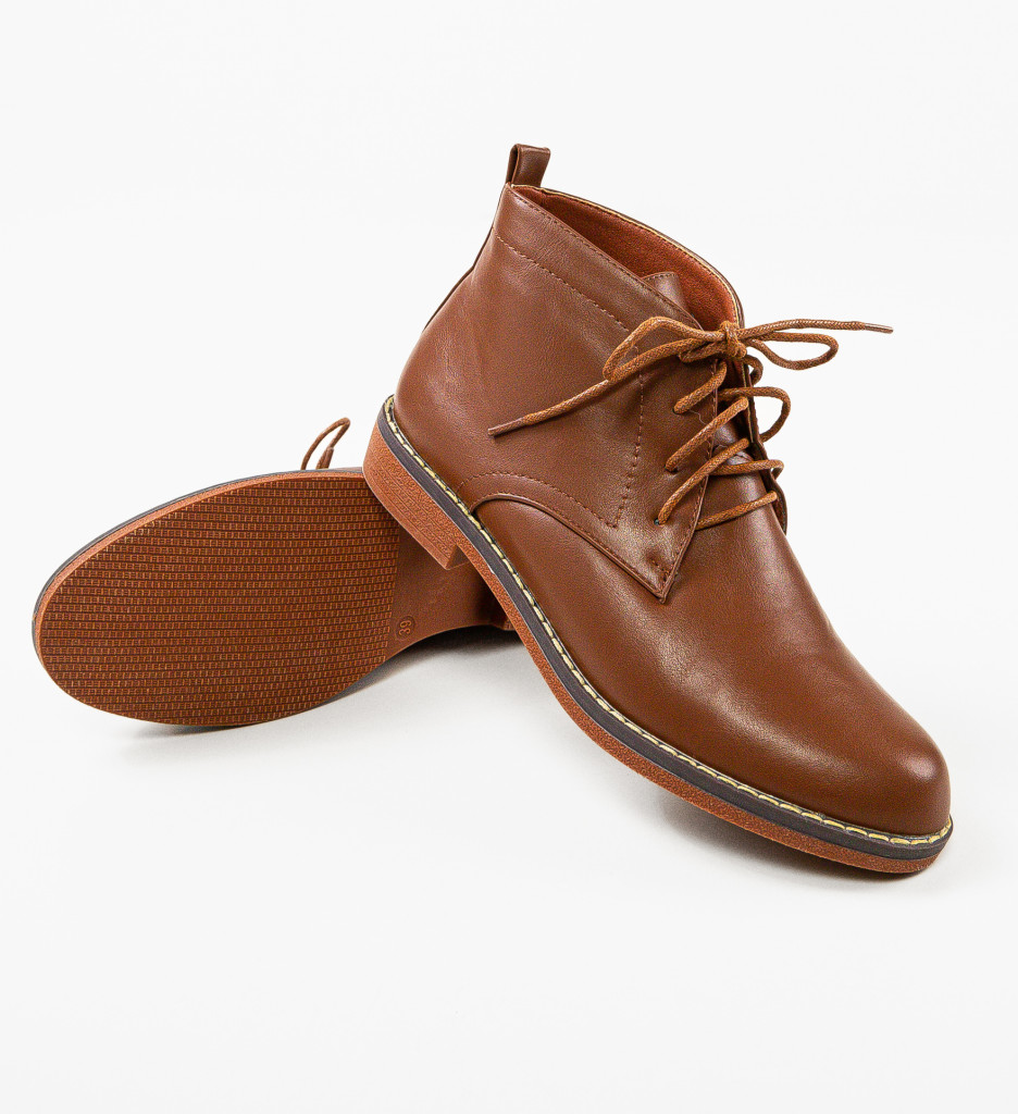 Ghete Dama Areg Camel - Eleganță și Confort - imagine 9