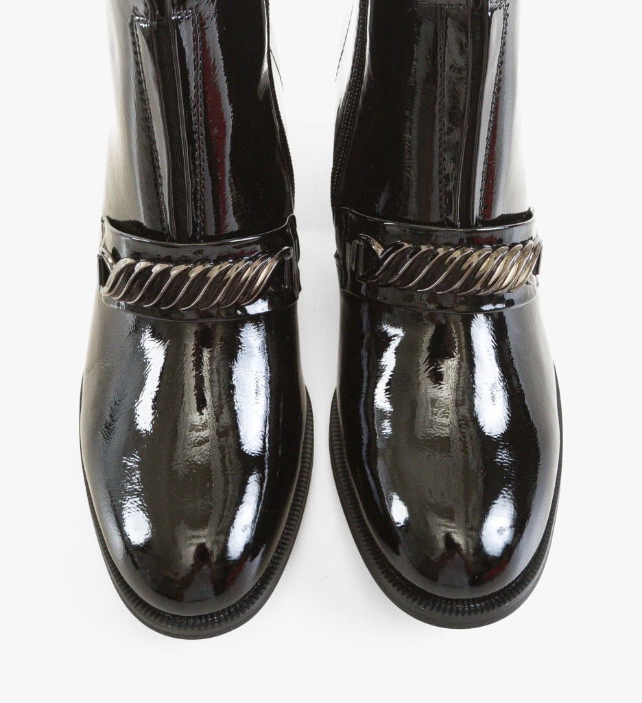 Botine Danka Negre Depurtat | Eleganță și Stil - imagine 3