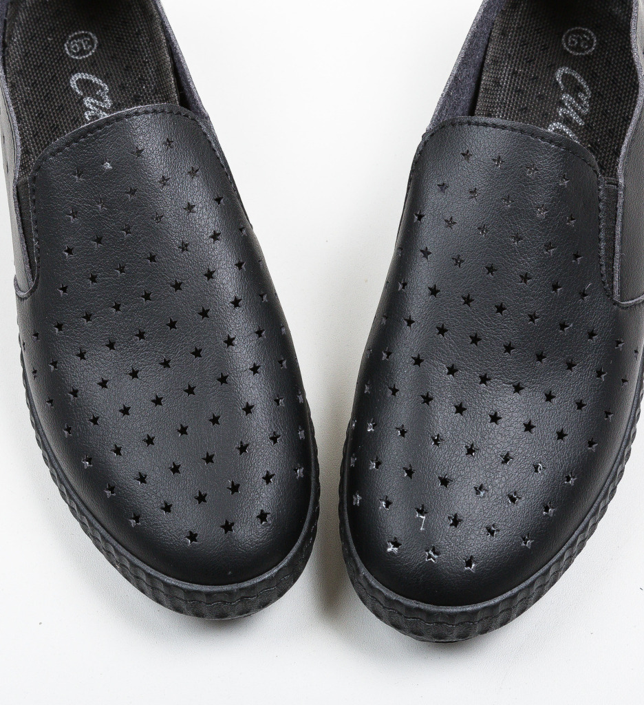 Espadrile Stelars Negre | Confort și Stil Casual - imagine 4