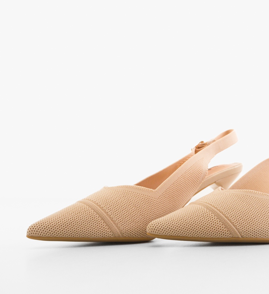 Pantofi Dama Aadam Nude cu Toc Eleganți - imagine 6