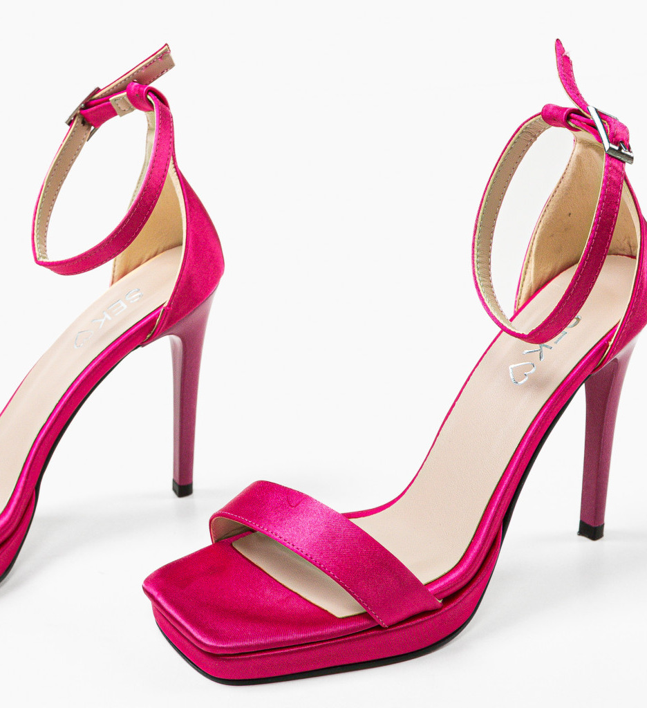 Sandale Grigo Fuchsia | Eleganță pe Toc - imagine 8