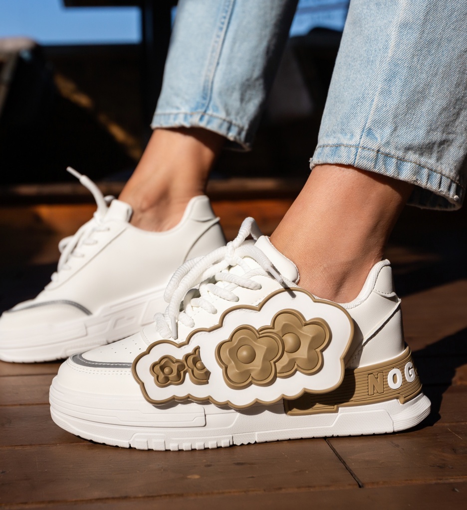 Sneakers Dama Jan Khaki - Confort și Stil