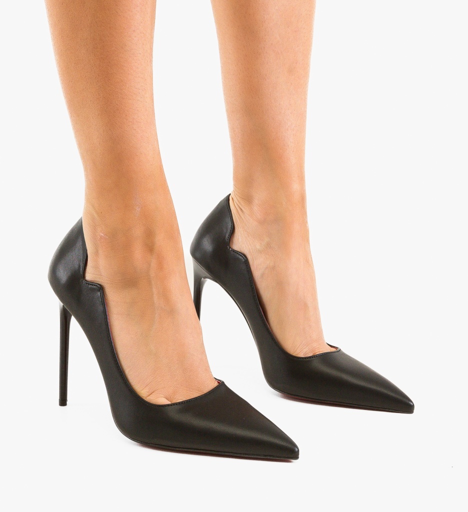 Pantofi Dudyn Negri Eleganți cu Toc - Stil și Confort - imagine 5