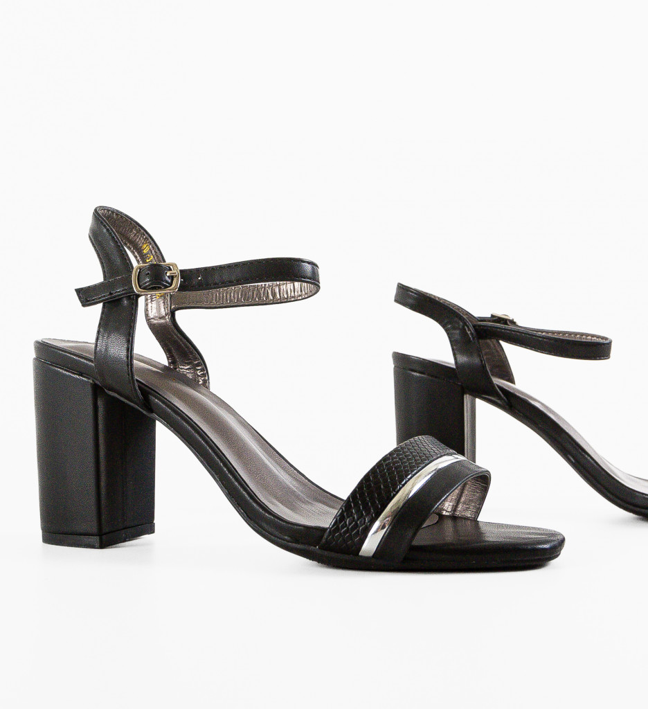 Sandale Pebble Negre | Eleganță la Fiecare Pas - imagine 8