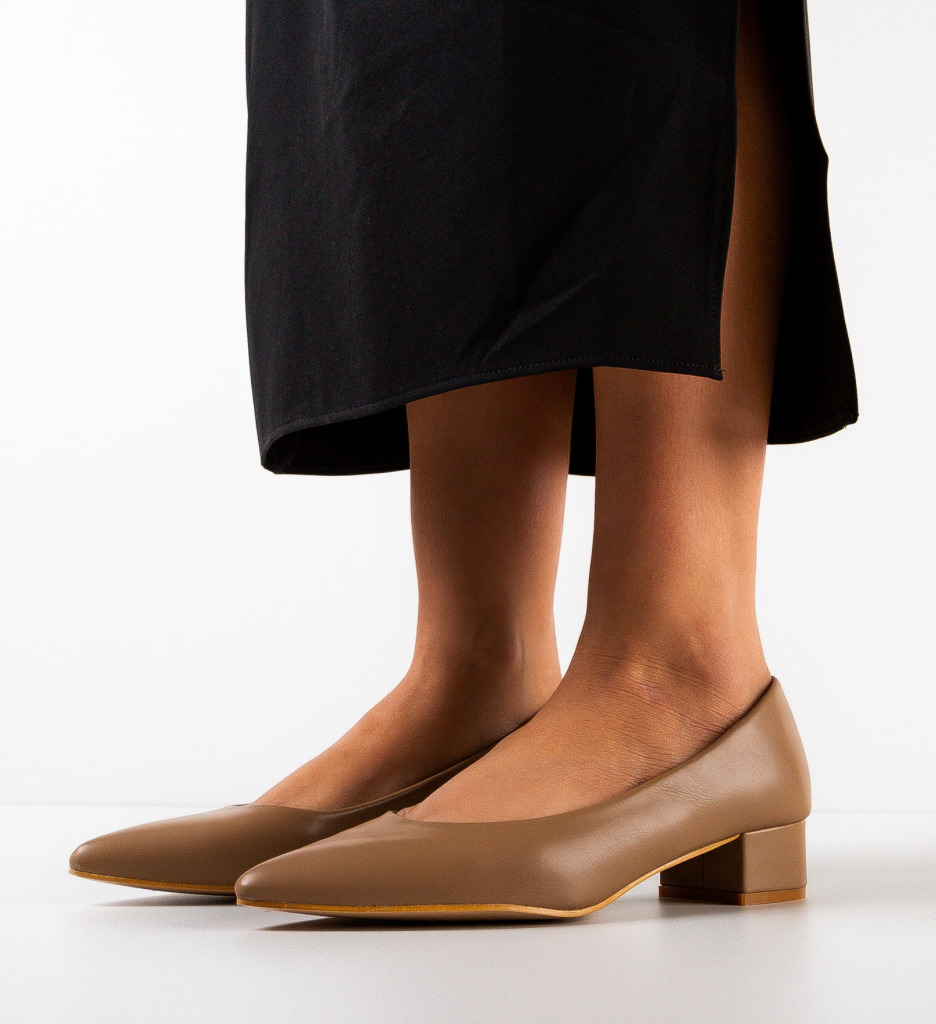 Pantofi Dama Rudd Bej | Eleganță și Stil - imagine 2