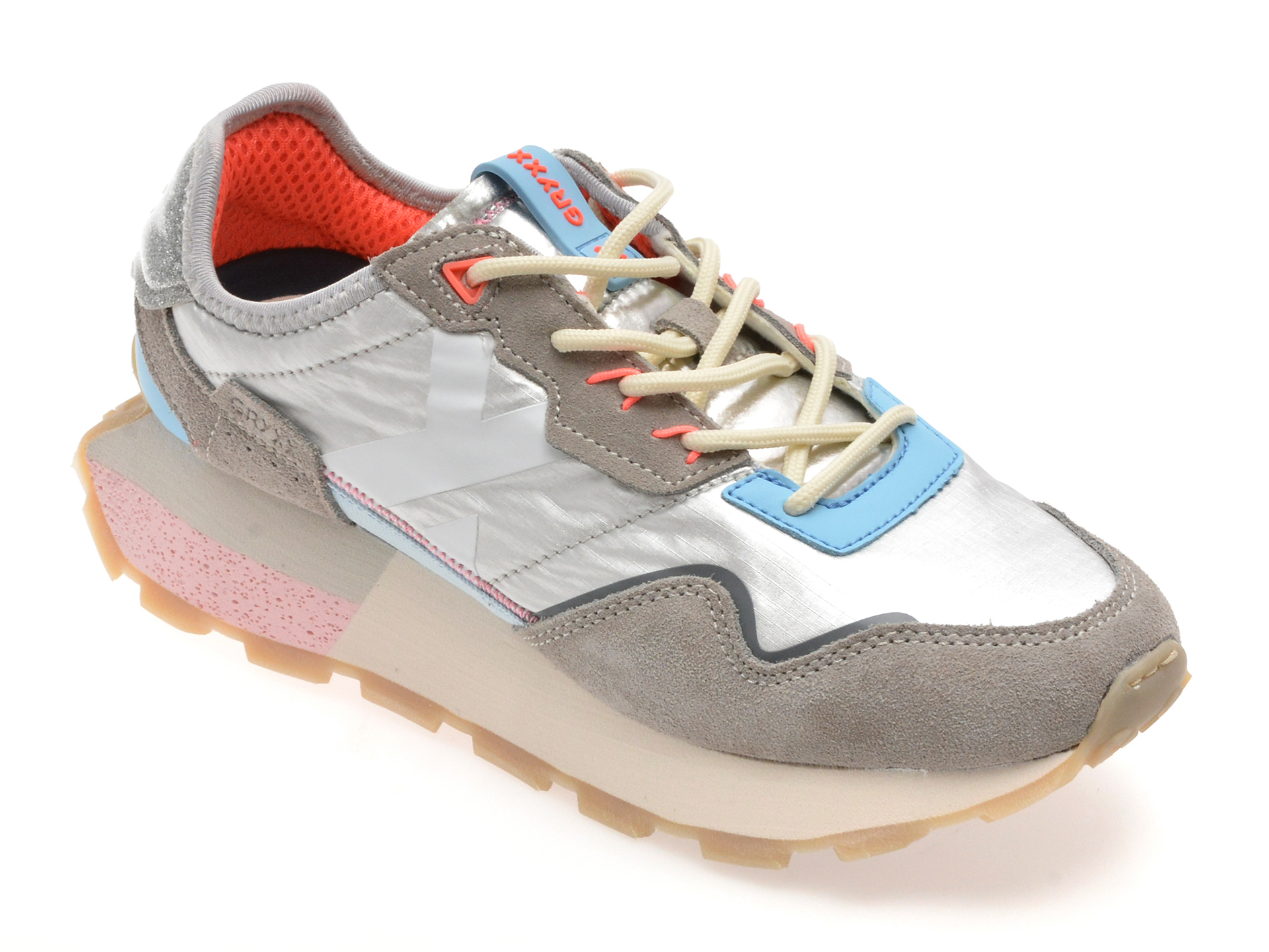 Pantofi Sport Gryxx Argintii - Stil Urban