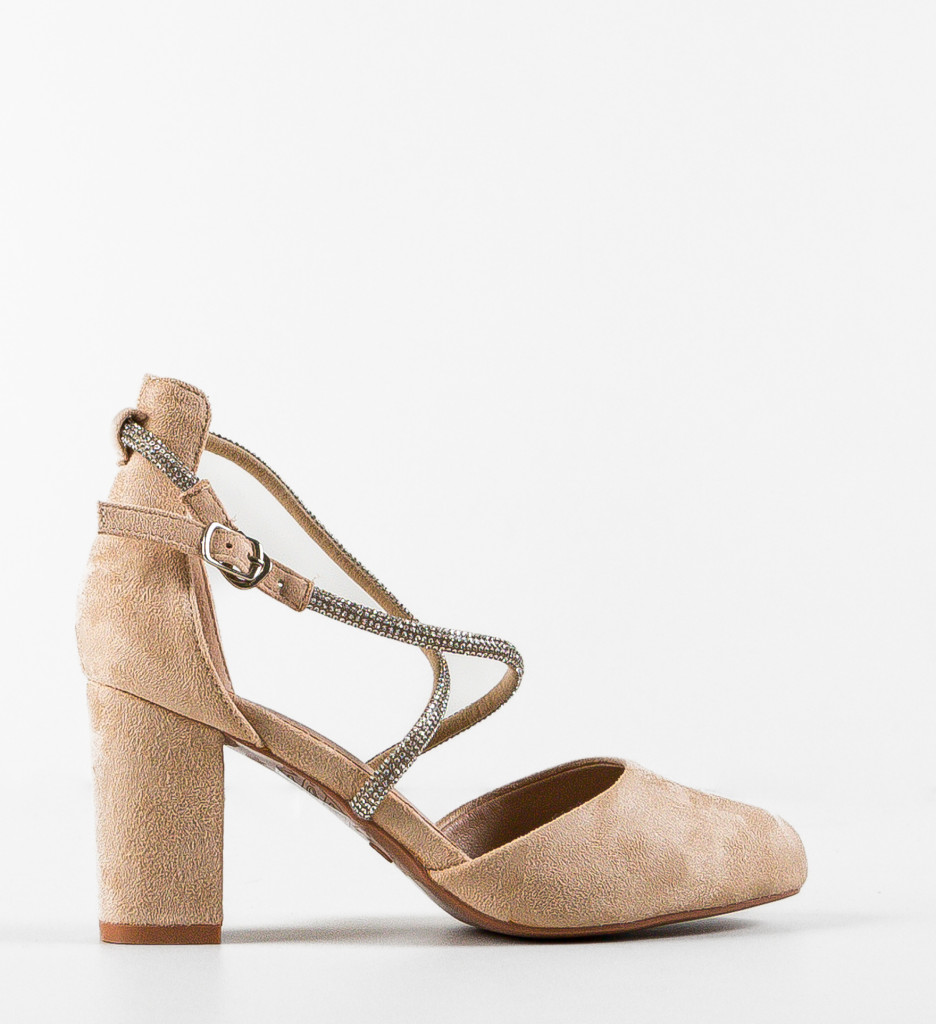 Pantofi Toc Santos Bej - Eleganță și Confort - imagine 4