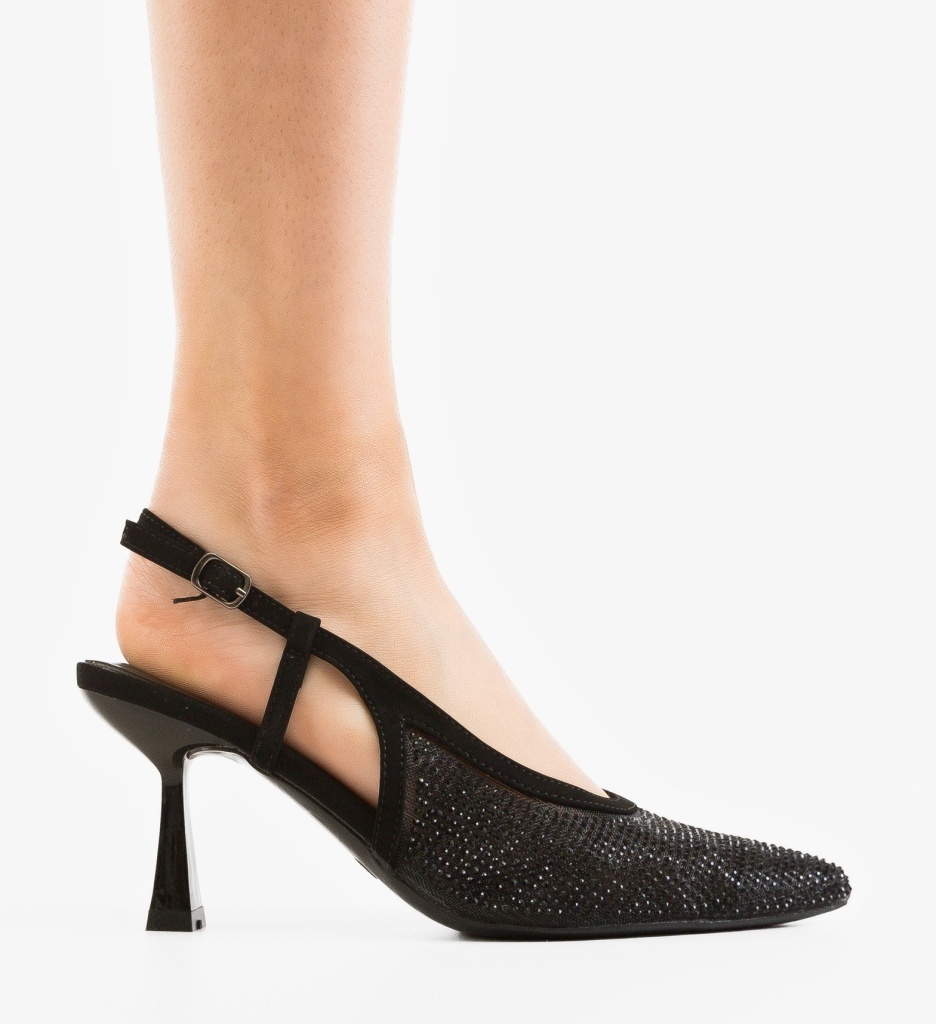Pantofi Dama Portona Negri Eleganți - imagine 5
