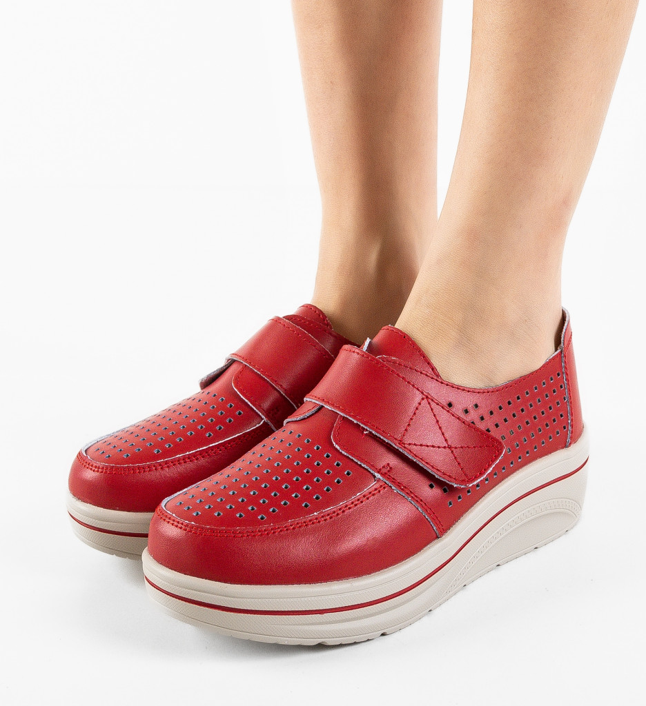 Pantofi Casual Rosii - Stil si Confort - imagine 4