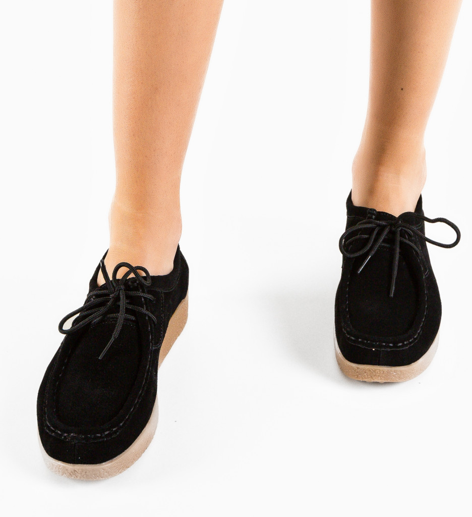 Pantofi Casual Neca Negri | Confort & Stil - imagine 2