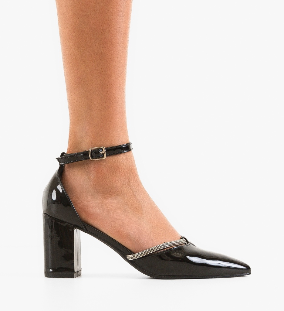 Pantofi Dama Lynes Negri - Eleganță și Stil - imagine 7