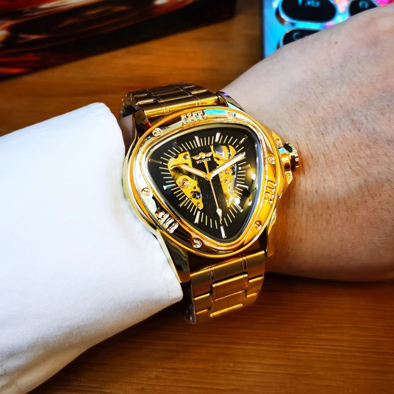 Ceas Barbatesc Winner Automatic CS1741 Otel Inoxidabil - imagine 4