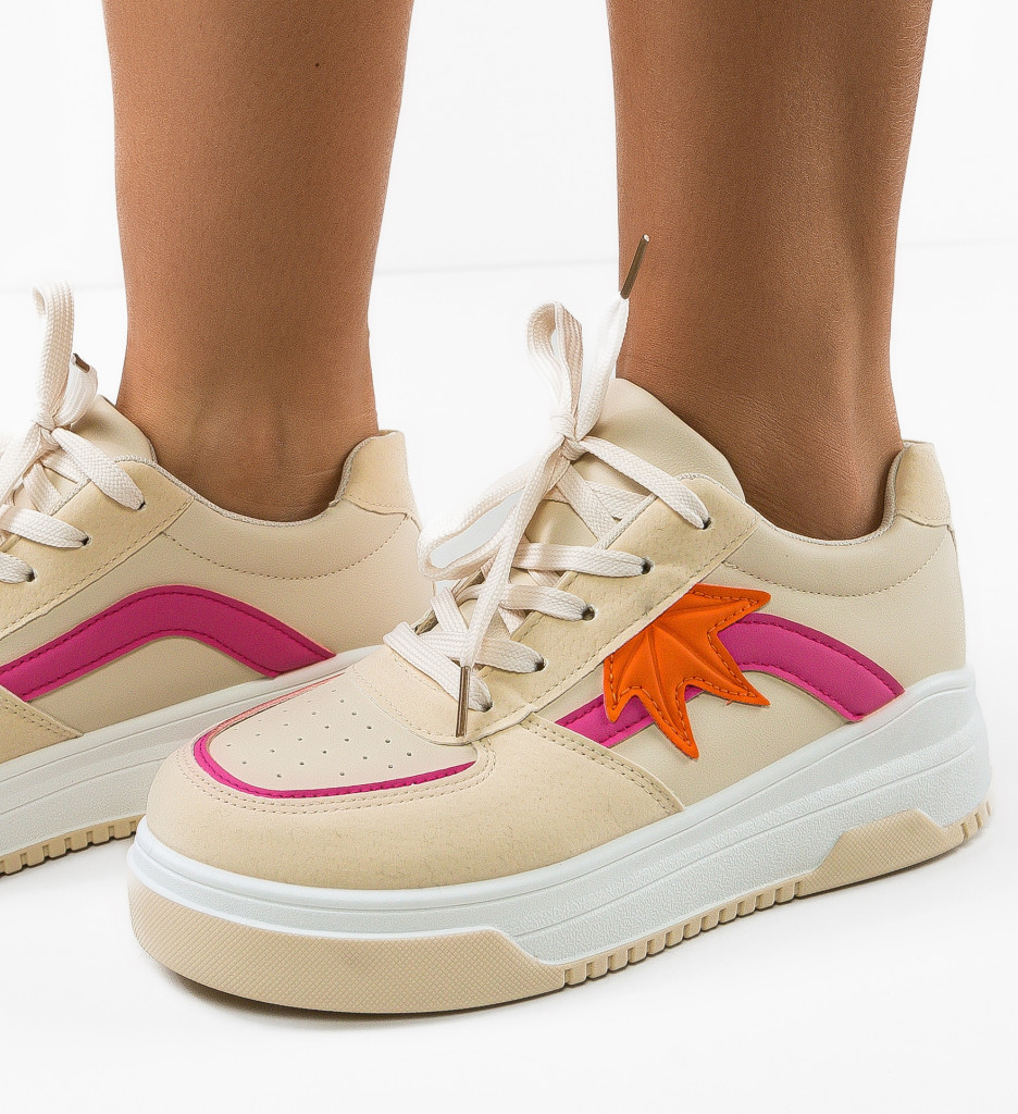 Pantofi Sport Kacie Bej | Confort și Stil - imagine 2