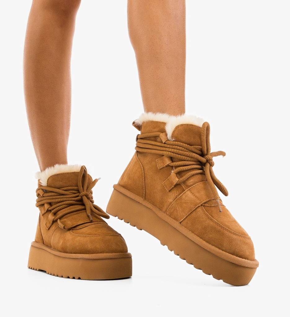 Ghete Dama Joran Camel - Eleganță și Confort