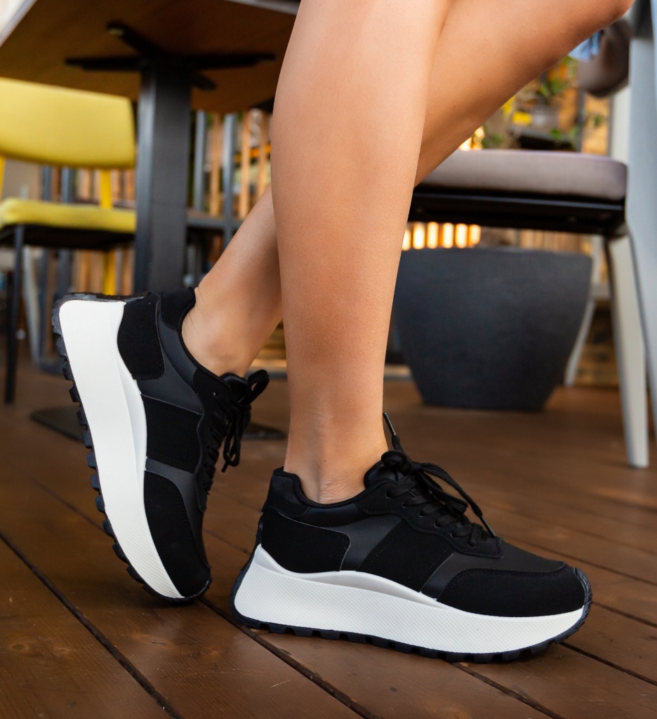 Sneakers Dama Vanha Negri - Confort și Stil Urban - imagine 3