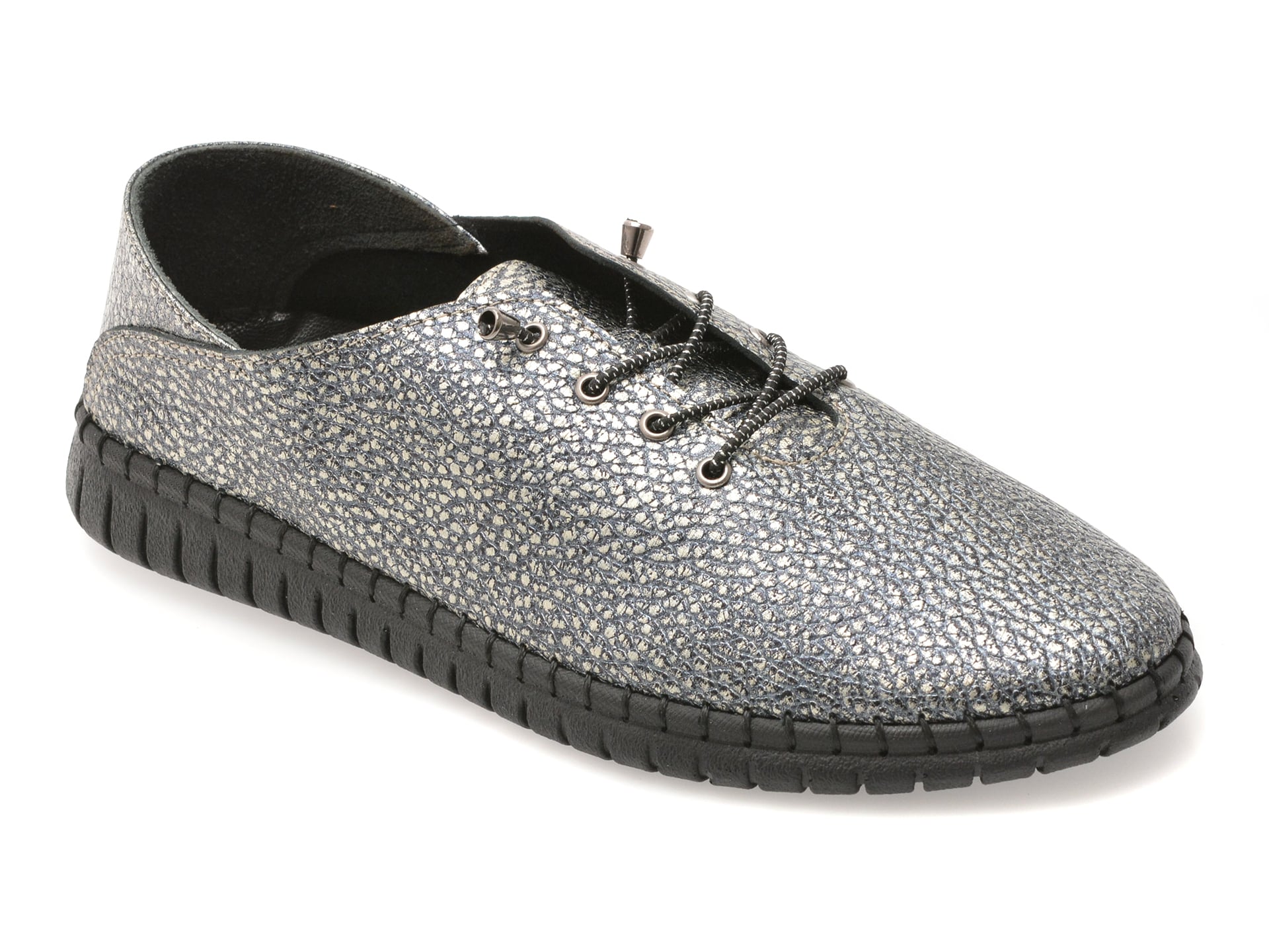 Pantofi EVIDA bleumarin din piele naturală