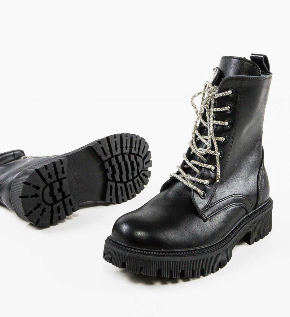 Ghete Dama Atum Negre Elegante - imagine 9