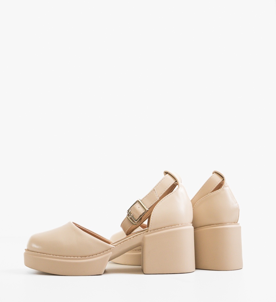 Pantofi Casual Dama Sauron Bej | Confort Zilnic - imagine 5