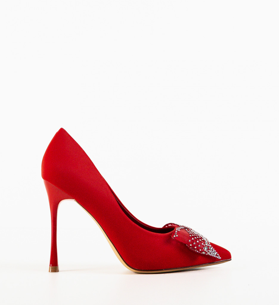 Pantofi Toc Rosii Olybya Eleganți - imagine 5