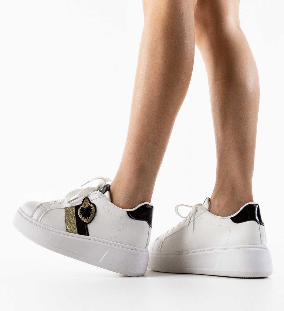 Pantofi Sport Keira Albi 2 | Confort Zilnic