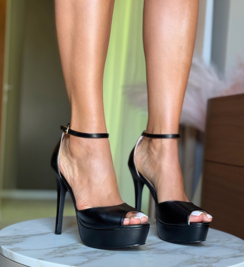 Sandale cu Toc Yrama Negre - Eleganță și Stil - imagine 2