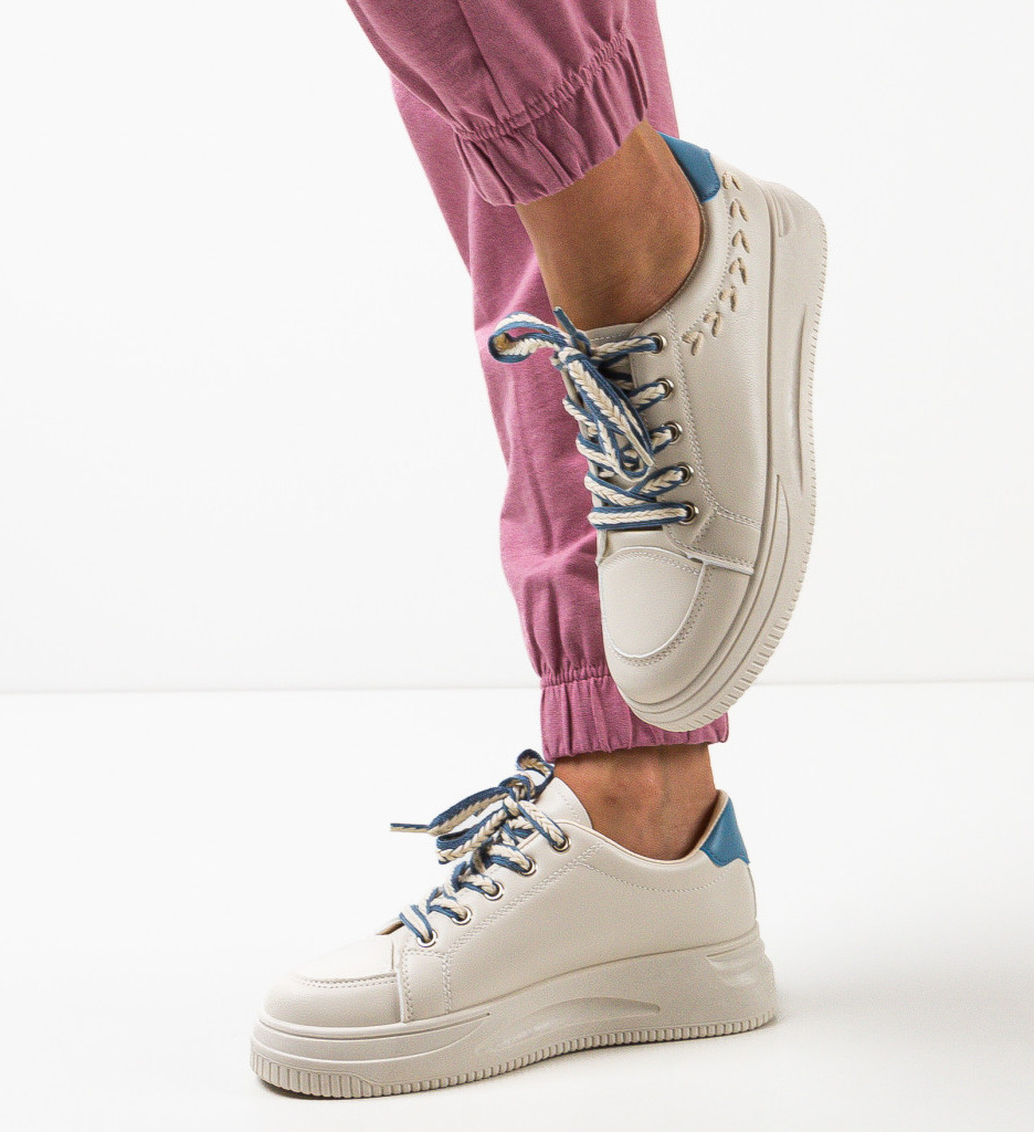 Sneakers Dama Miguel Bej 2 | Confort Zilnic - imagine 4