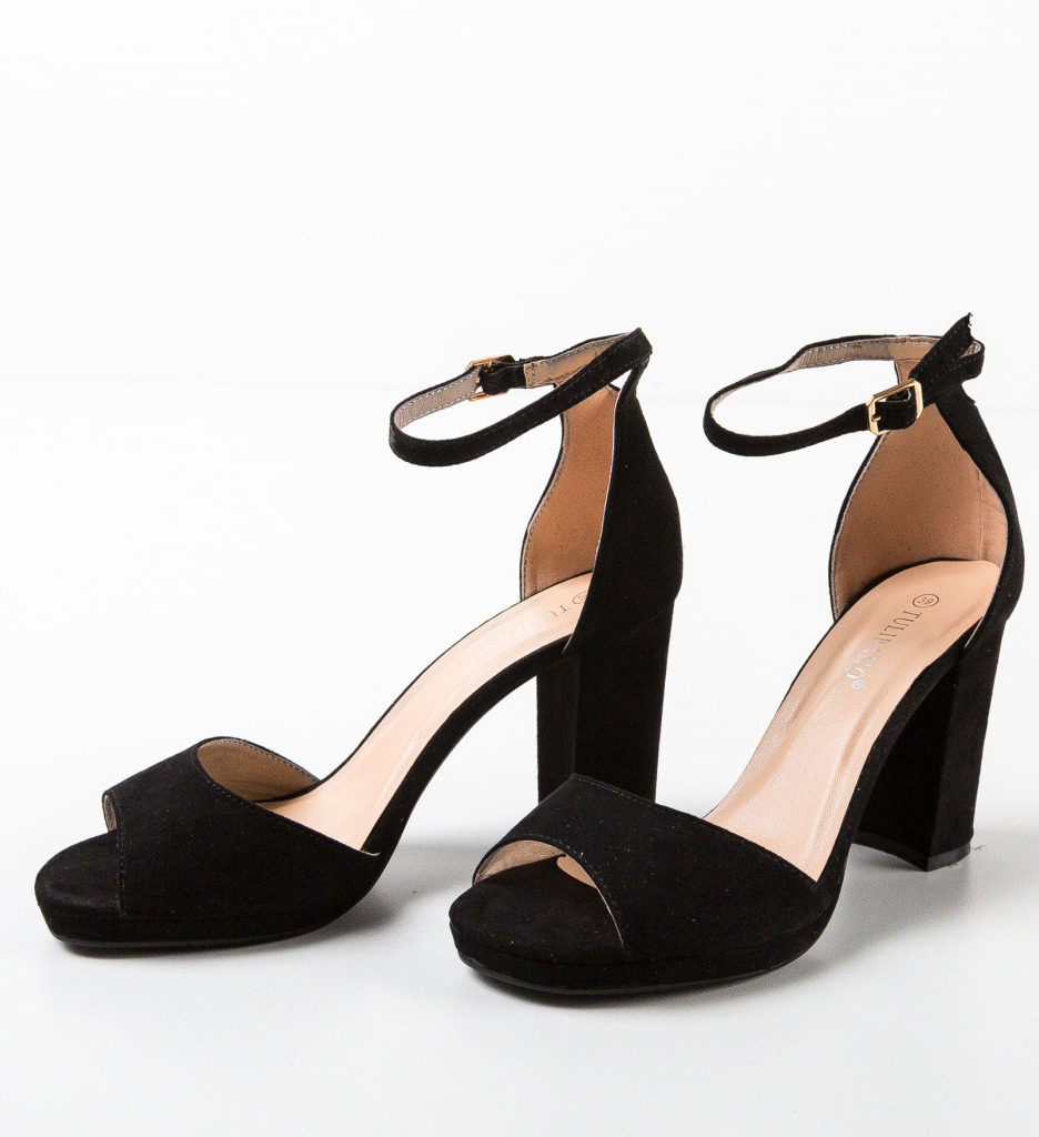 Sandale cu Toc Tango Negre - Eleganță și Stil - imagine 5