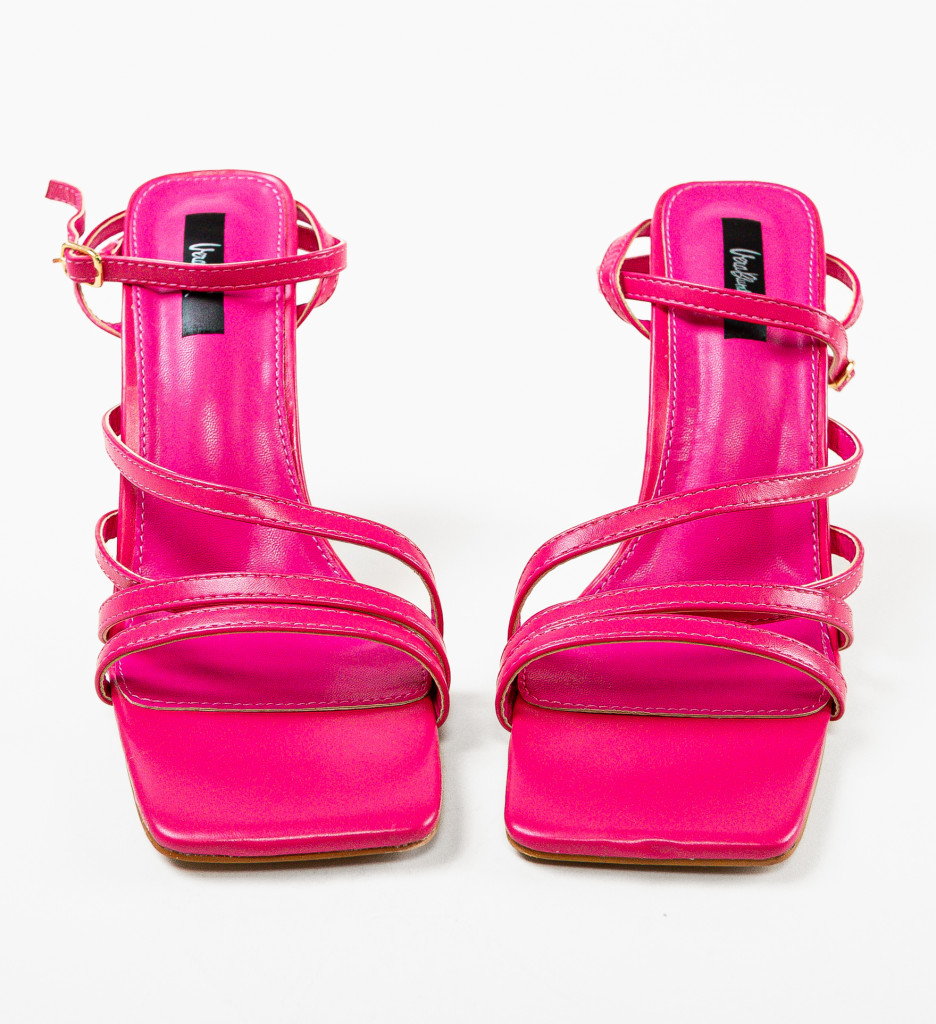 Sandale cu toc Irmak Fuchsia - Eleganță și Stil - imagine 5