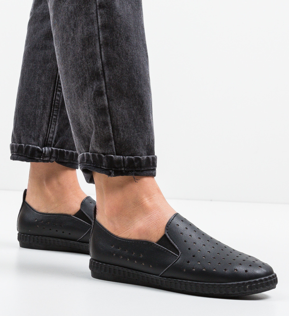 Espadrile Stelars Negre | Confort și Stil Casual - imagine 1
