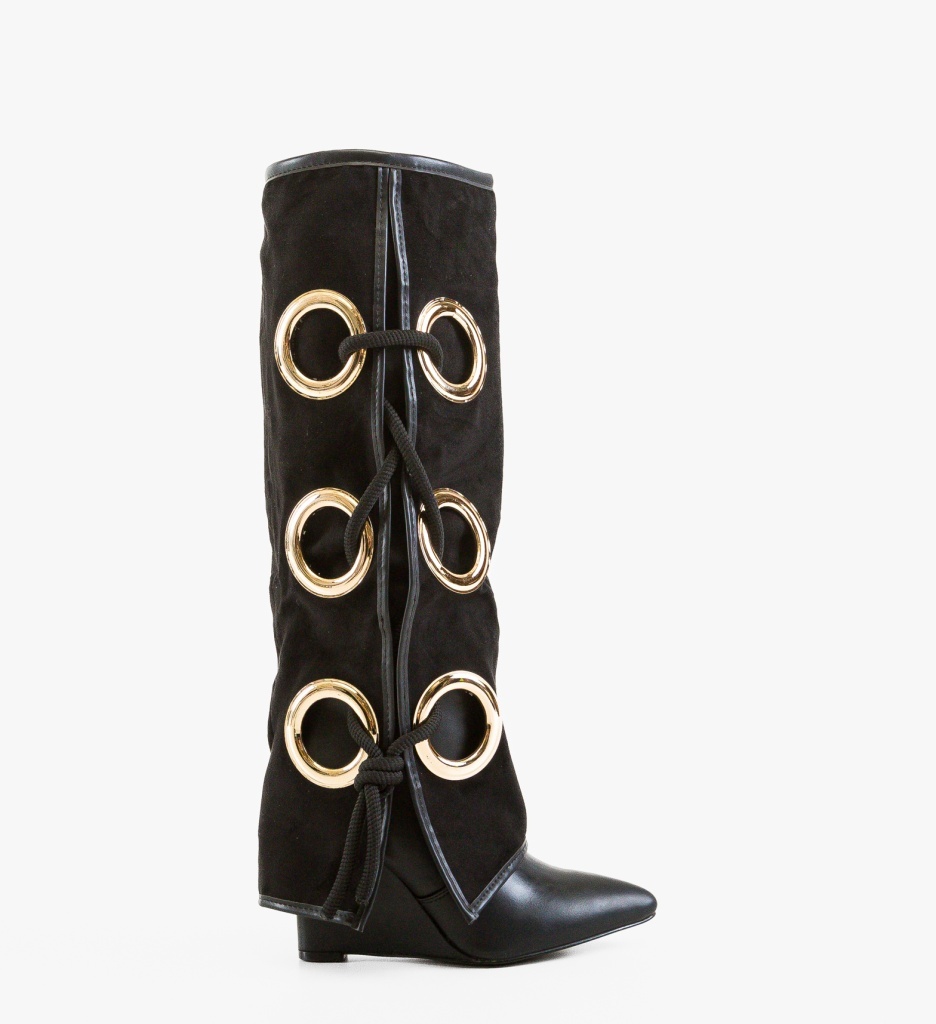 Cizme Dama Bandy Negre Elegante Depurtat - imagine 6
