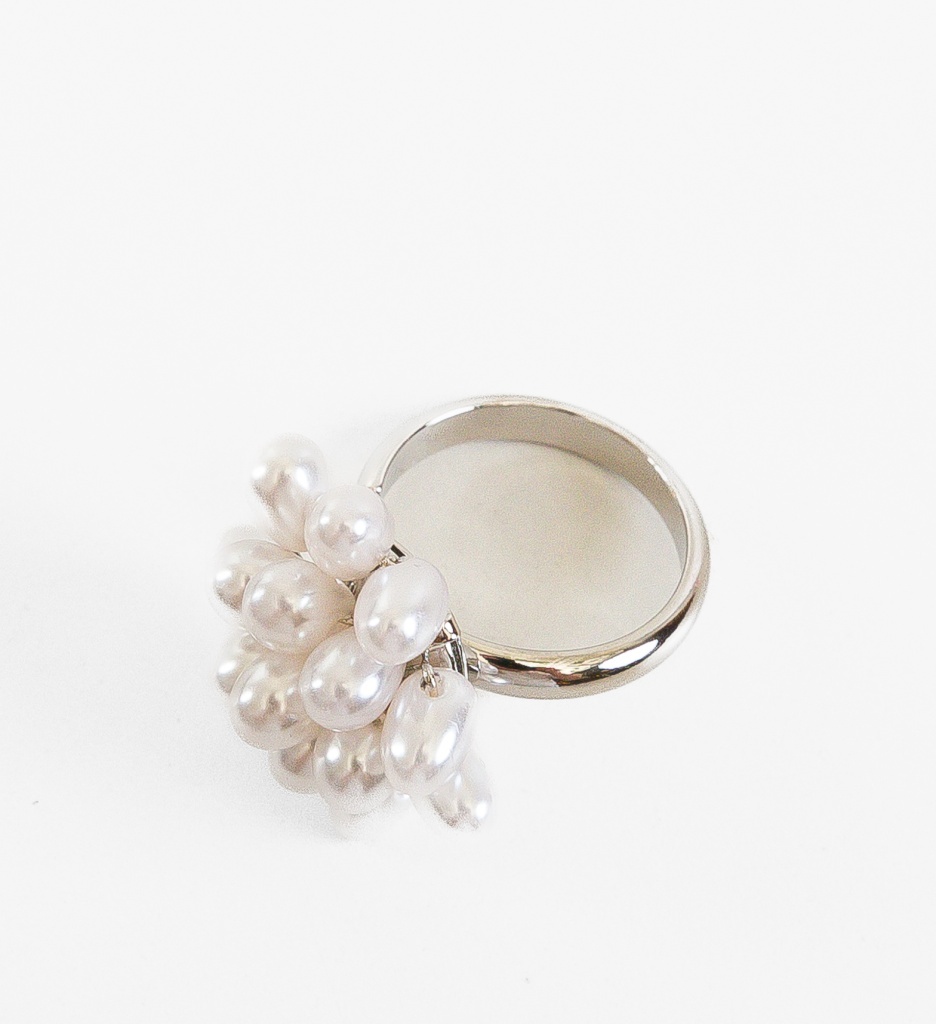 Inel Perlly Argintiu - Accesoriu Elegant - imagine 3