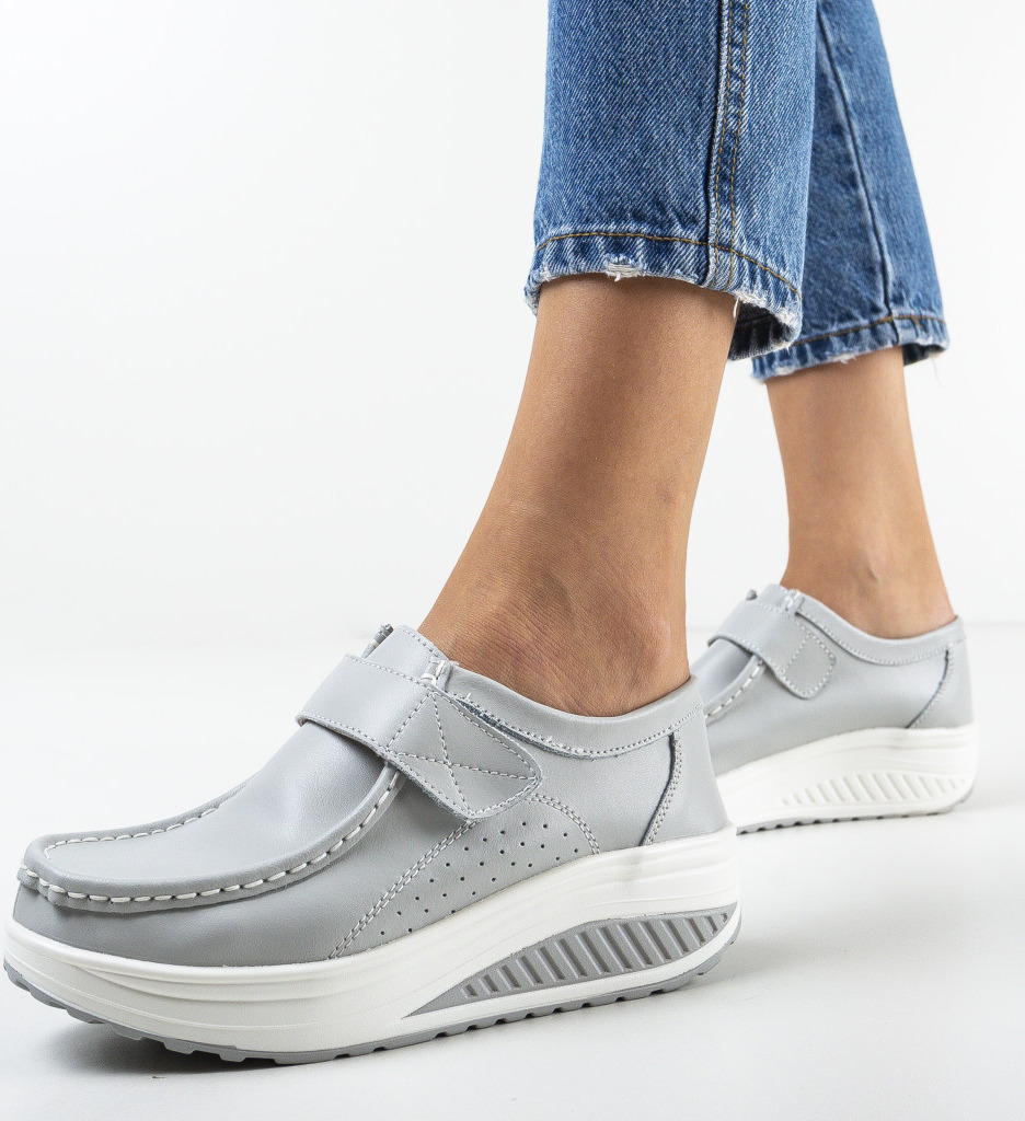 Pantofi Casual Marko Gri - Confort și Stil Zilnic - imagine 3