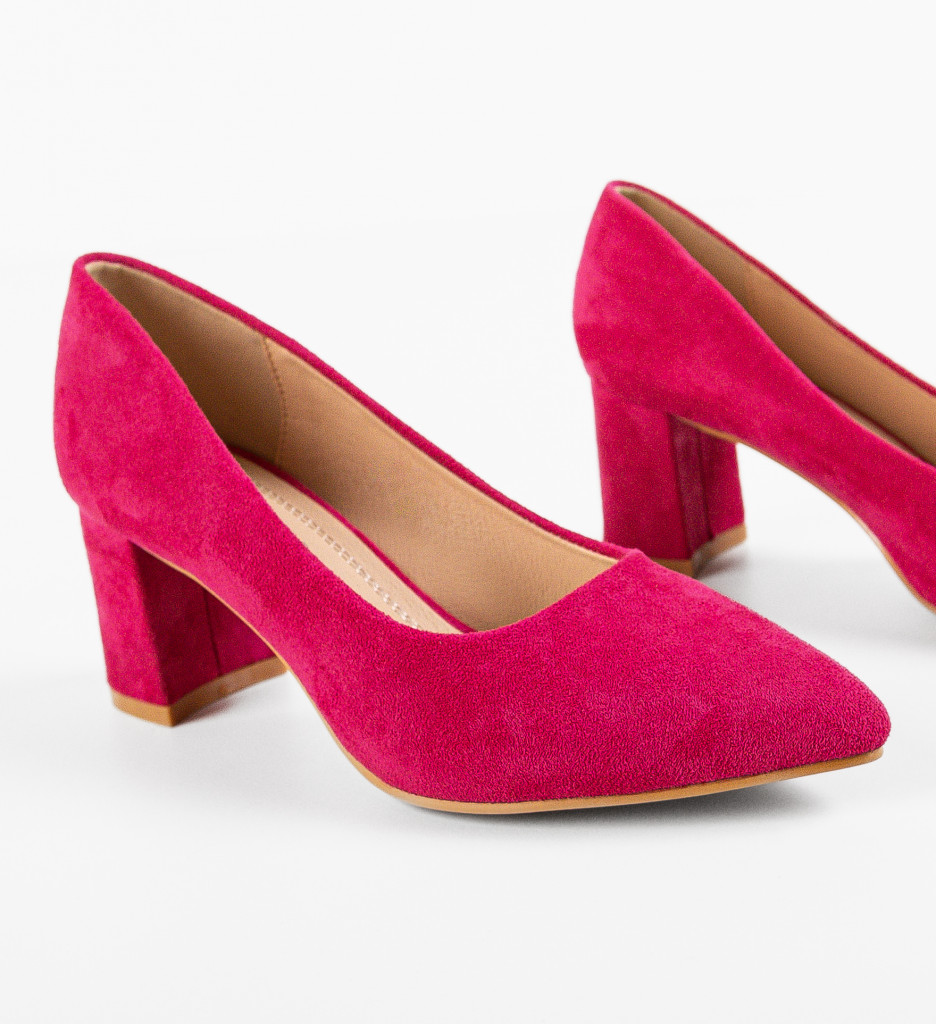 Pantofi Brook Fuchsia | Toc Elegant - imagine 8