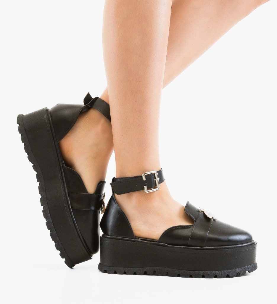 Pantofi Casual Bynna Negri - Confort Stilat - imagine 4