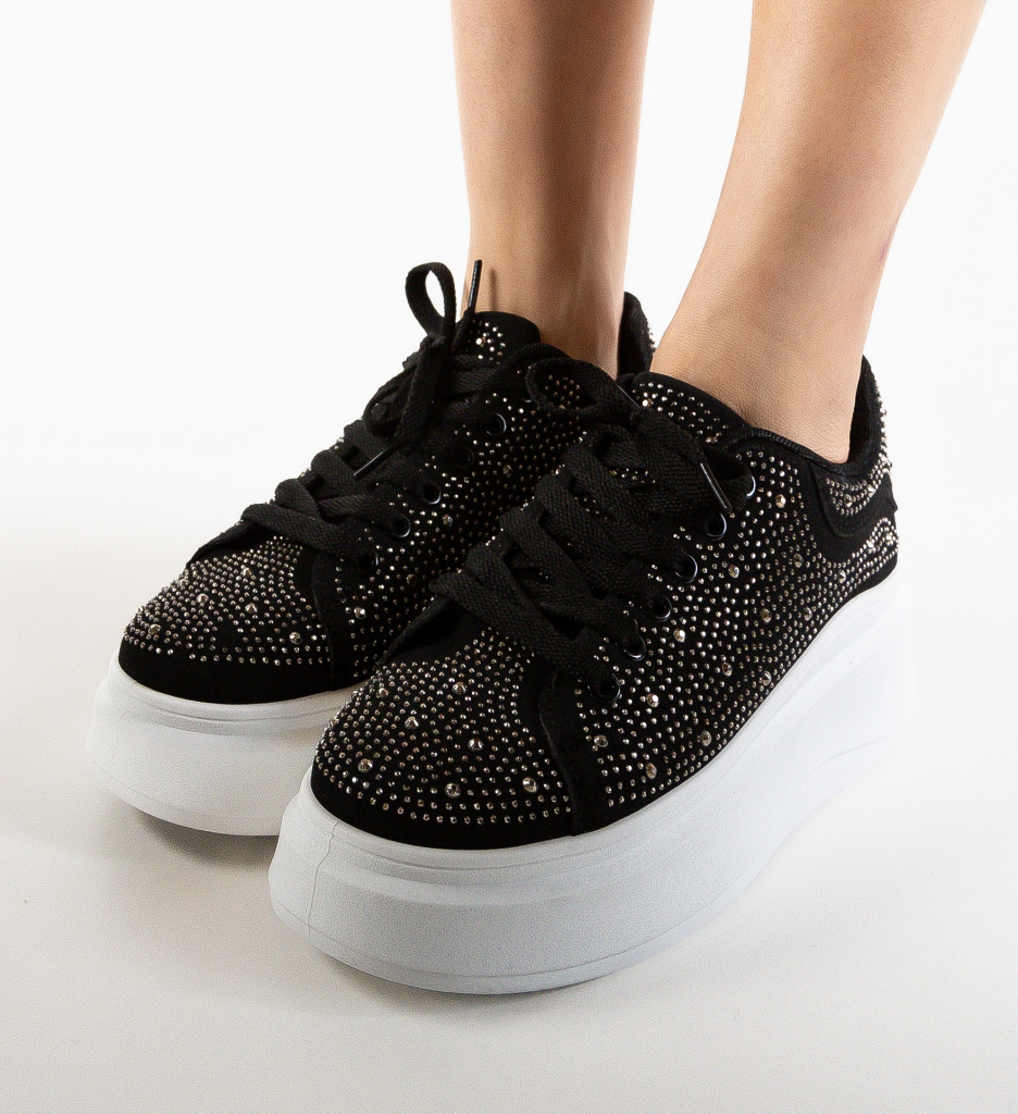 Sneakers Dama Picasso Negri - Stil și Confort - imagine 3