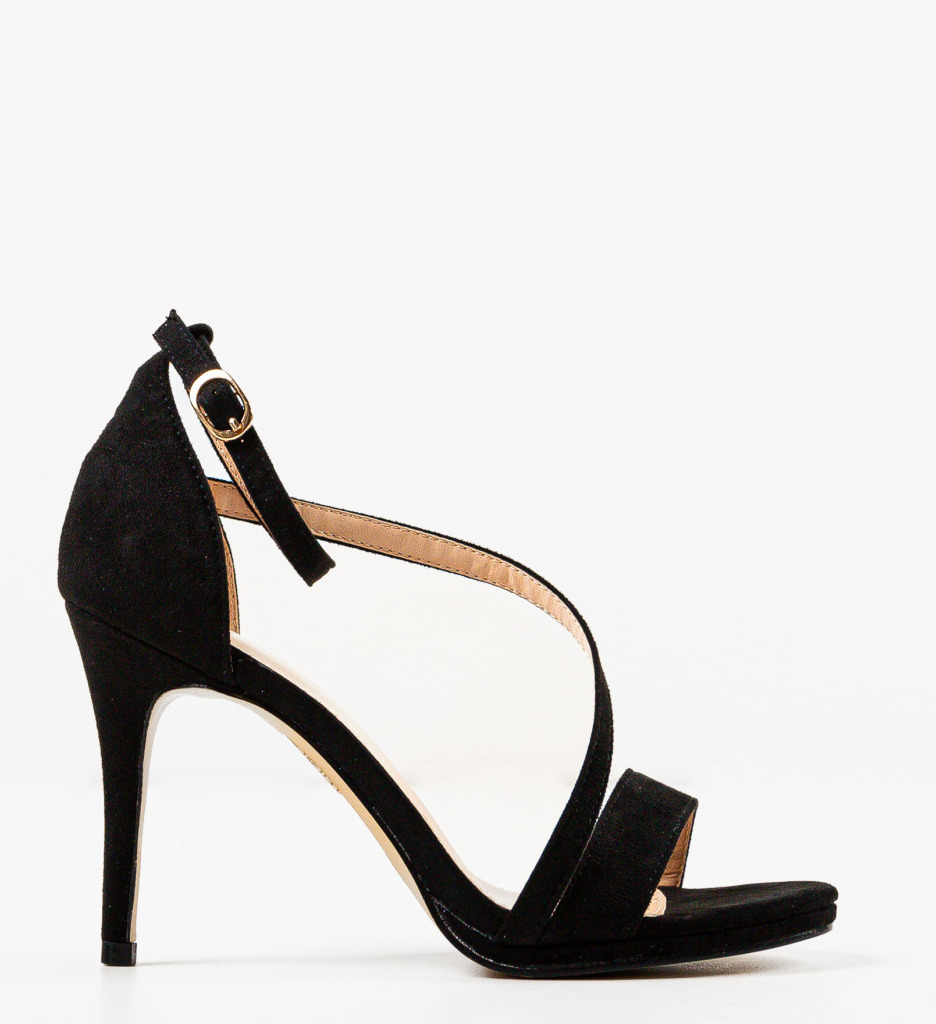 Sandale cu Toc Higon Negre | Eleganță - imagine 5