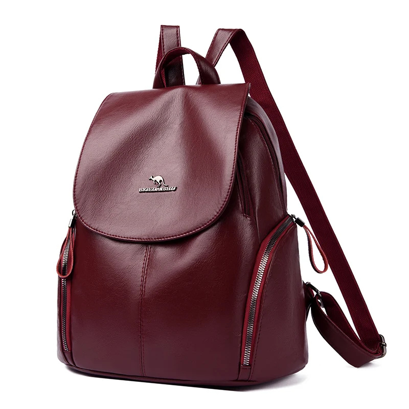Rucsac de dama Delis Seren GT3031 Bordo, piele ecologica - imagine 4
