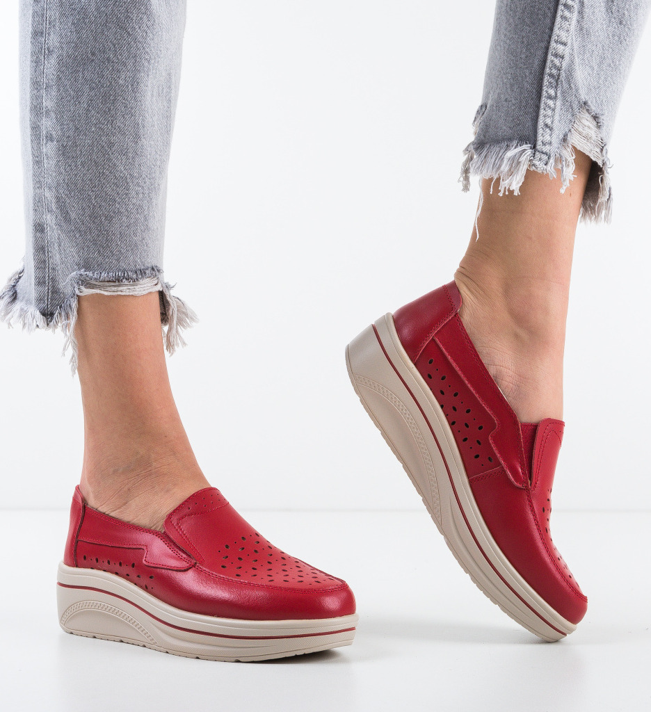 Pantofi Olifram Rosii: Confort și Stil Casual
