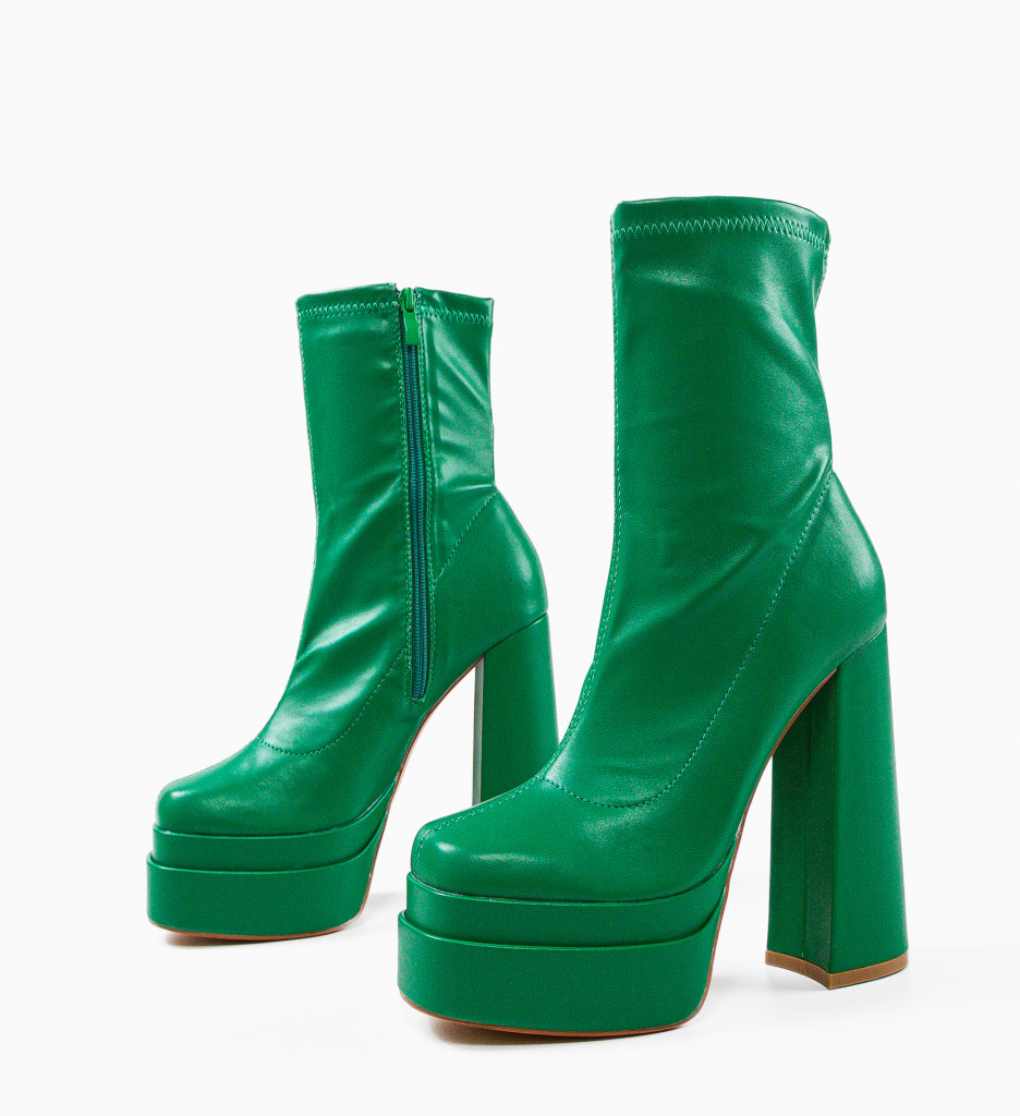 Botine Dama Verzi cu Platformă | Stil și Confort - imagine 7