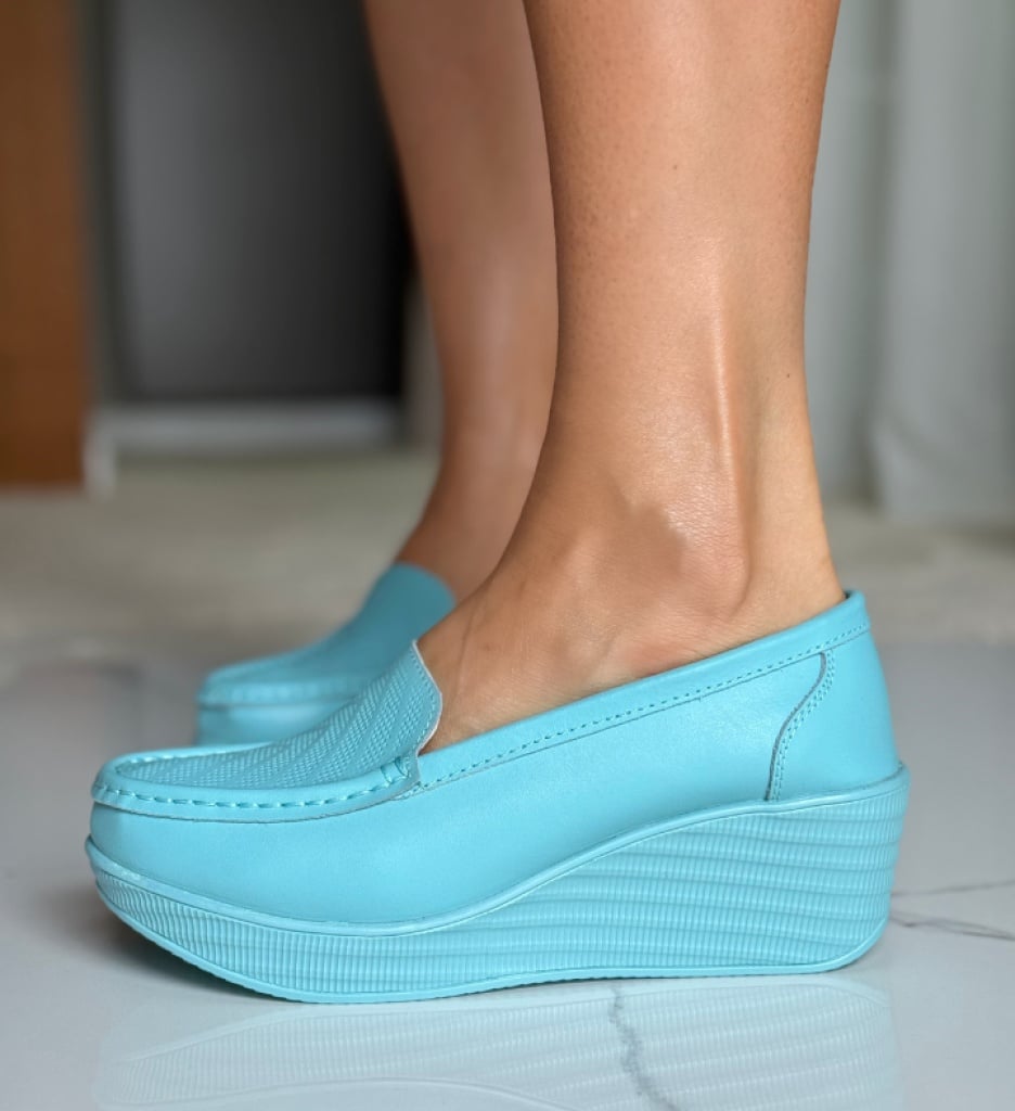 Pantofi Casual Ely Albastri - Confort și Stil - imagine 2
