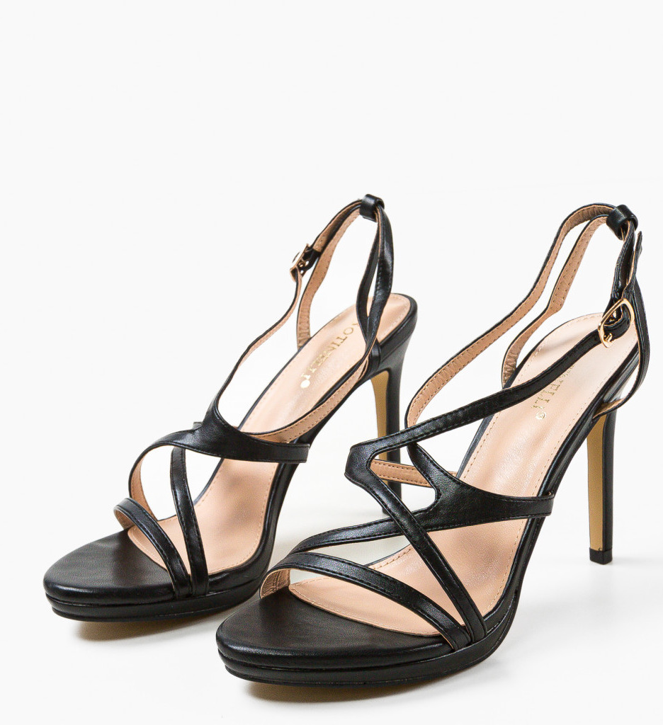Sandale Toc Peruv Negre - Eleganță și Stil - imagine 6